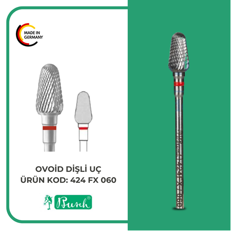 BUSCH OVOİD DİŞLİ FREZE UÇ - TUNGSTEN - 424FX 060